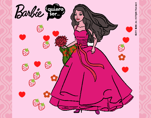 Barbie vestia de  novia