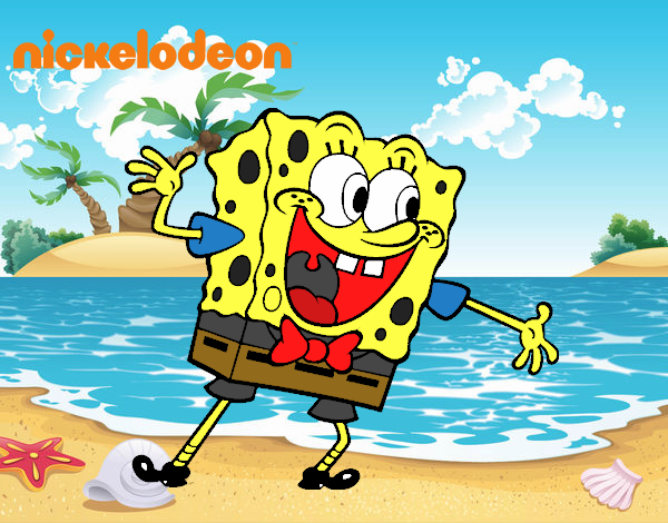 Bob Esponja saludando