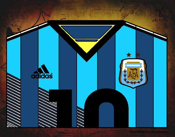 Camiseta del mundial de fútbol 2014 de Argentina