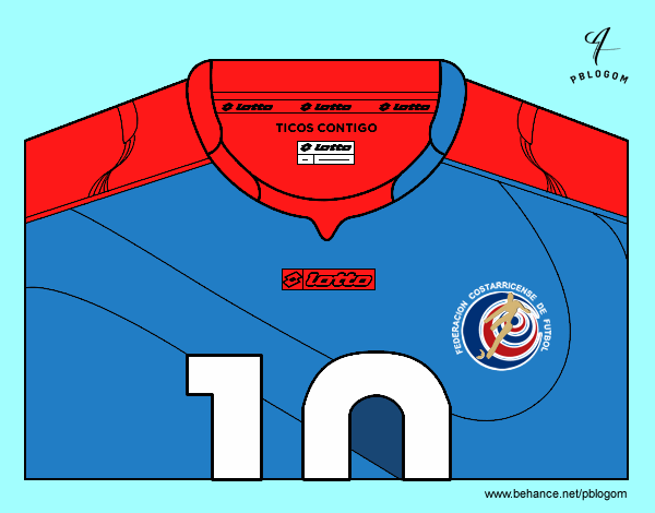 Camiseta del mundial de fútbol 2014 de Costa Rica