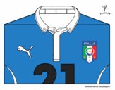 Camiseta del mundial de fútbol 2014 de Italia