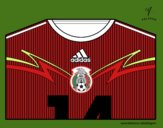 Camiseta del mundial de fútbol 2014 de México