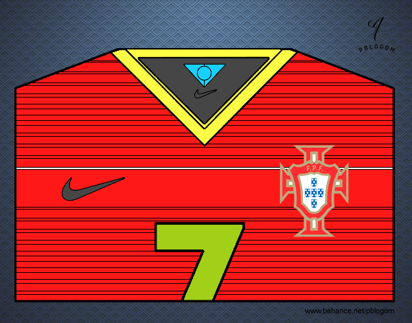 Camiseta del mundial de fútbol 2014 de Portugal