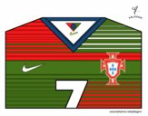 Camiseta del mundial de fútbol 2014 de Portugal