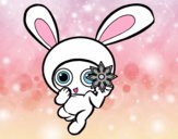 Dibujo Conejo ninja pintado por Sachiko468
