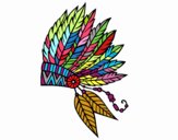 Dibujo Corona de plumas india pintado por maiafiore
