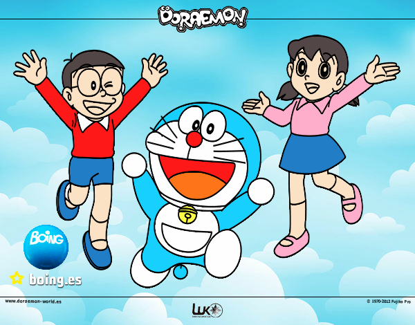 Dibujo Doraemon y amigos pintado por maria782