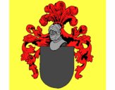 Escudo de armas y casco