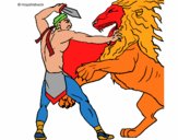 Gladiador contra león