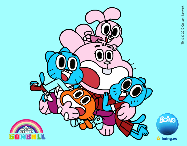 Gumball y amigos contentos