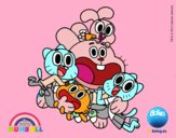 Gumball y amigos contentos