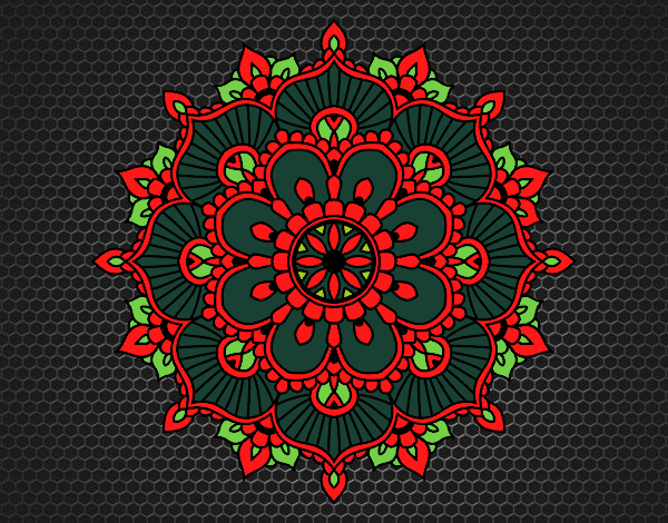 Mandala destello floral