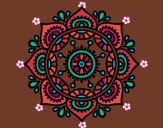 Dibujo Mandala para relajarse pintado por blanca