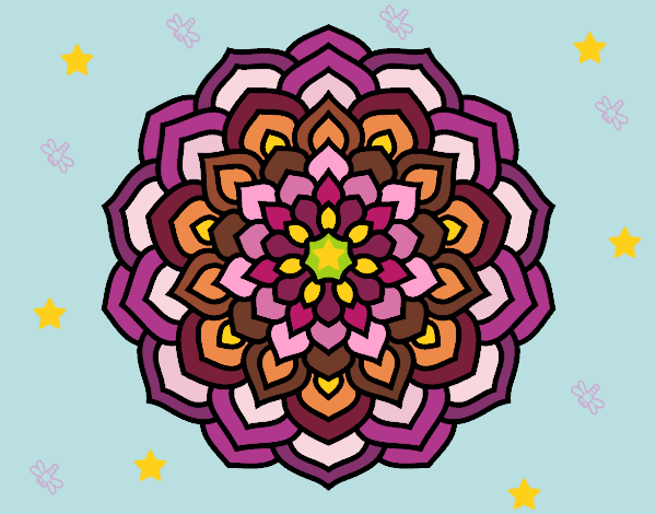 Mandala pétalos de flor