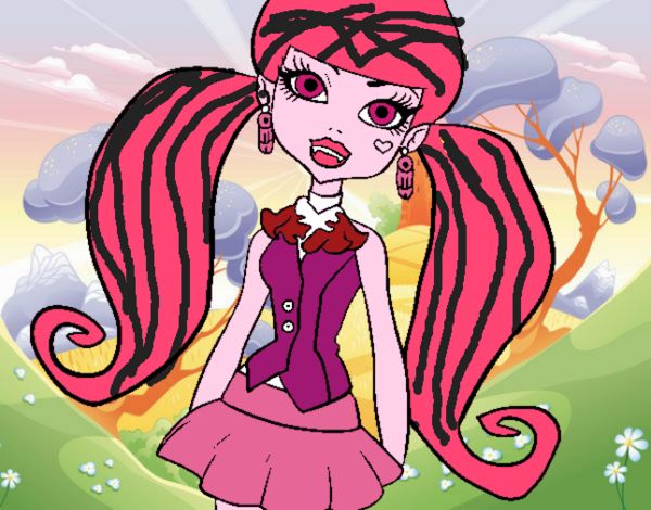 Dibujo de Monster High Draculaura pintado por en Dibujos net el día a las