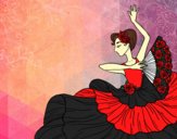 Dibujo Mujer flamenca pintado por Sachiko468