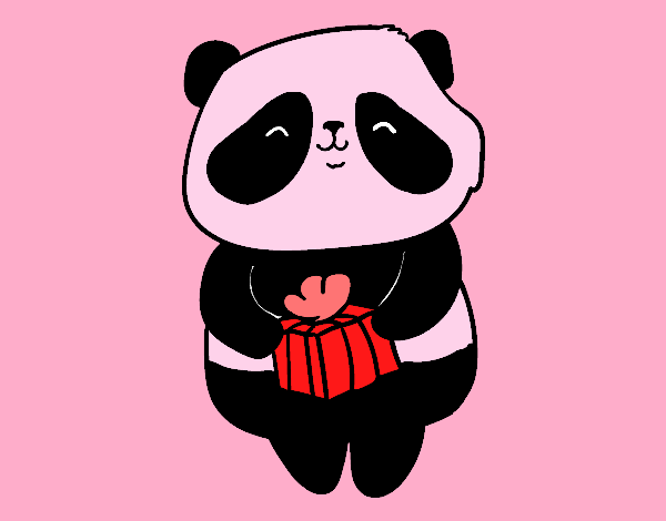 Panda con regalo