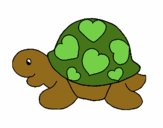 Tortuga con corazones