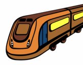 Dibujo Tren de alta velocidad pintado por neguencho