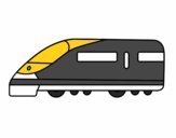 Dibujo Tren rápido pintado por neguencho