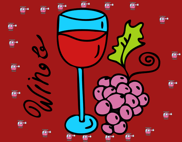 el vino y las uvas