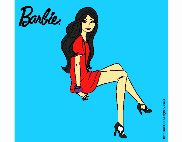 Barbie sentada