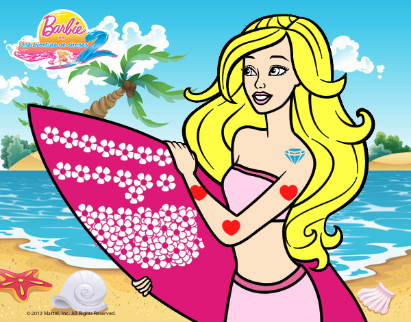 Barbie va a surfear