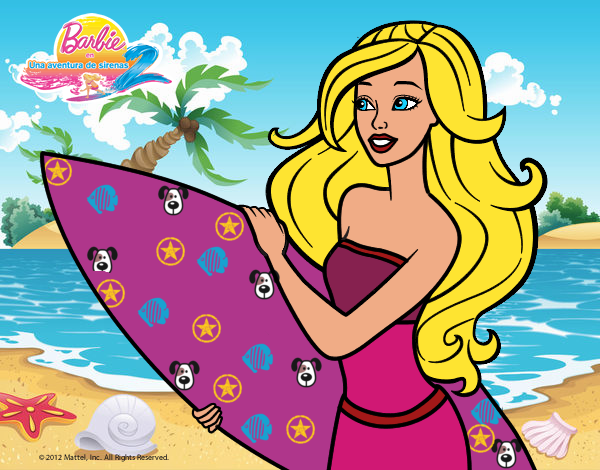 Barbie va a surfear