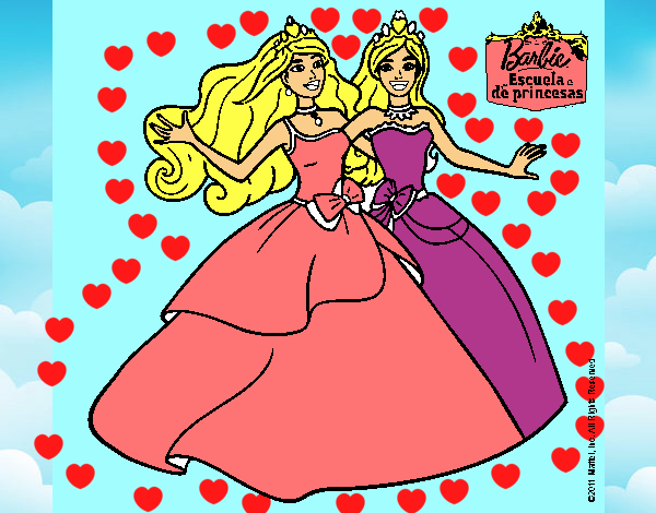 Barbie y su amiga súper felices