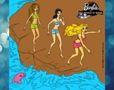 Barbie y sus amigas en la playa