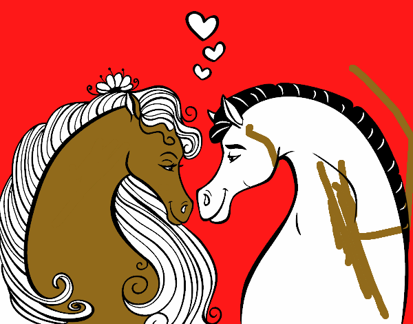 Caballos enamorados