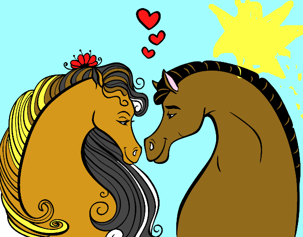 Caballos enamorados