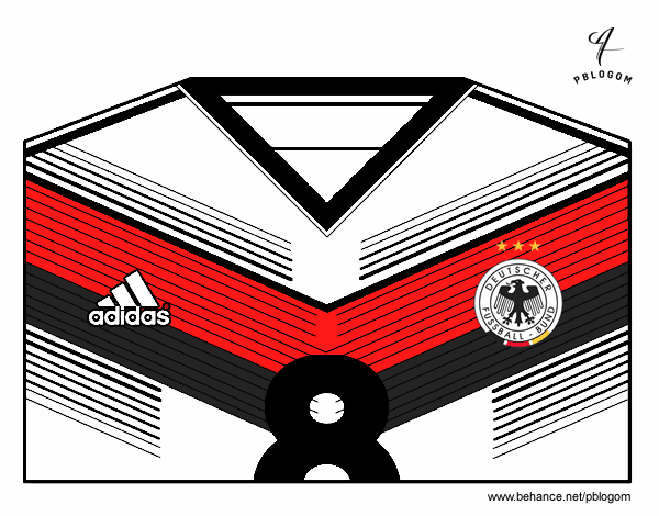 Camiseta del mundial de fútbol 2014 de Alemania