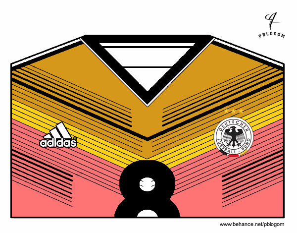 Camiseta del mundial de fútbol 2014 de Alemania