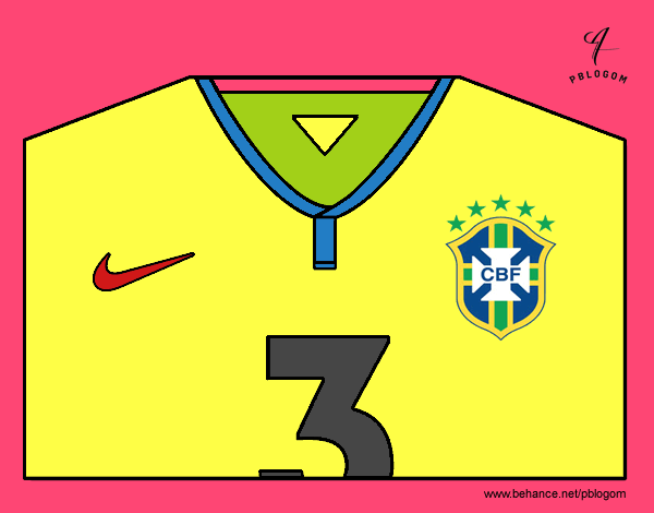 Camiseta del mundial de fútbol 2014 de Brasil