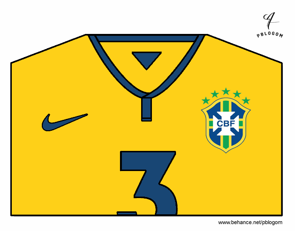 Camiseta del mundial de fútbol 2014 de Brasil