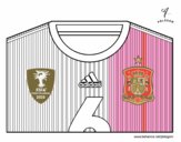 Camiseta del mundial de fútbol 2014 de España