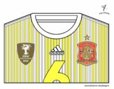 Camiseta del mundial de fútbol 2014 de España