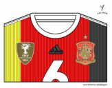 Camiseta del mundial de fútbol 2014 de España