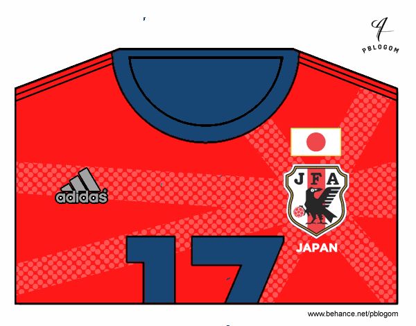 Camiseta del mundial de fútbol 2014 de Japón