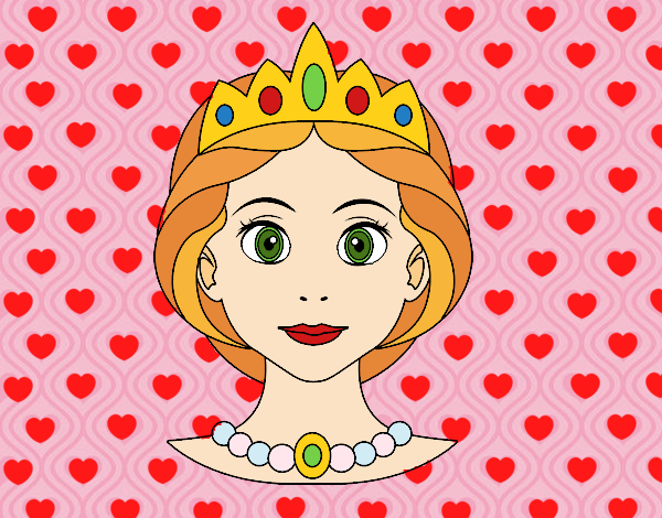 Dibujo Cara de princesa pintado por queyla