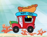 Food truck de perritos calientes