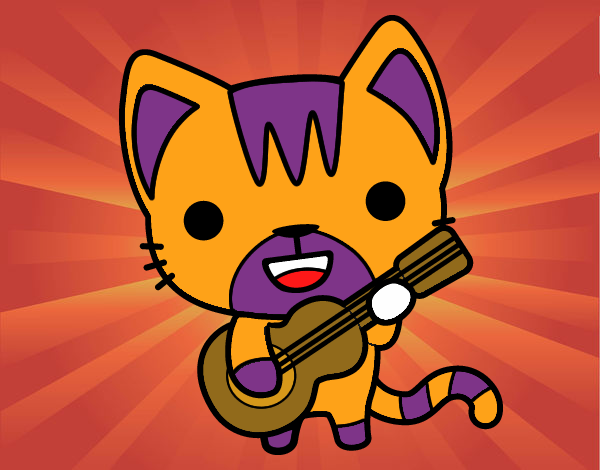 Gato guitarrista