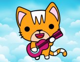 Gato guitarrista