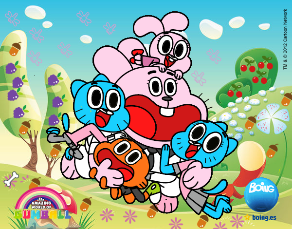 Gumball y amigos contentos