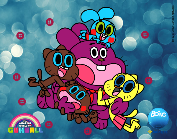 Gumball y amigos contentos