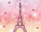 Dibujo La torre Eiffel pintado por barbipinta