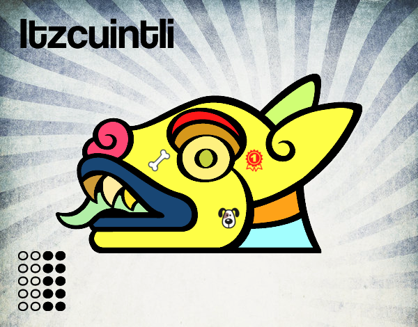 Dibujo Los días aztecas: el perro Itzcuintli pintado por noramision