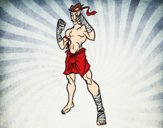 Dibujo Luchador de Muay Thai pintado por DeathLex