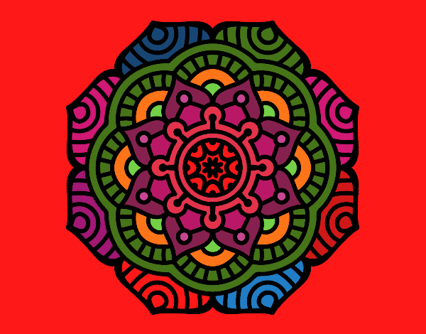 Mandala flor conceptual